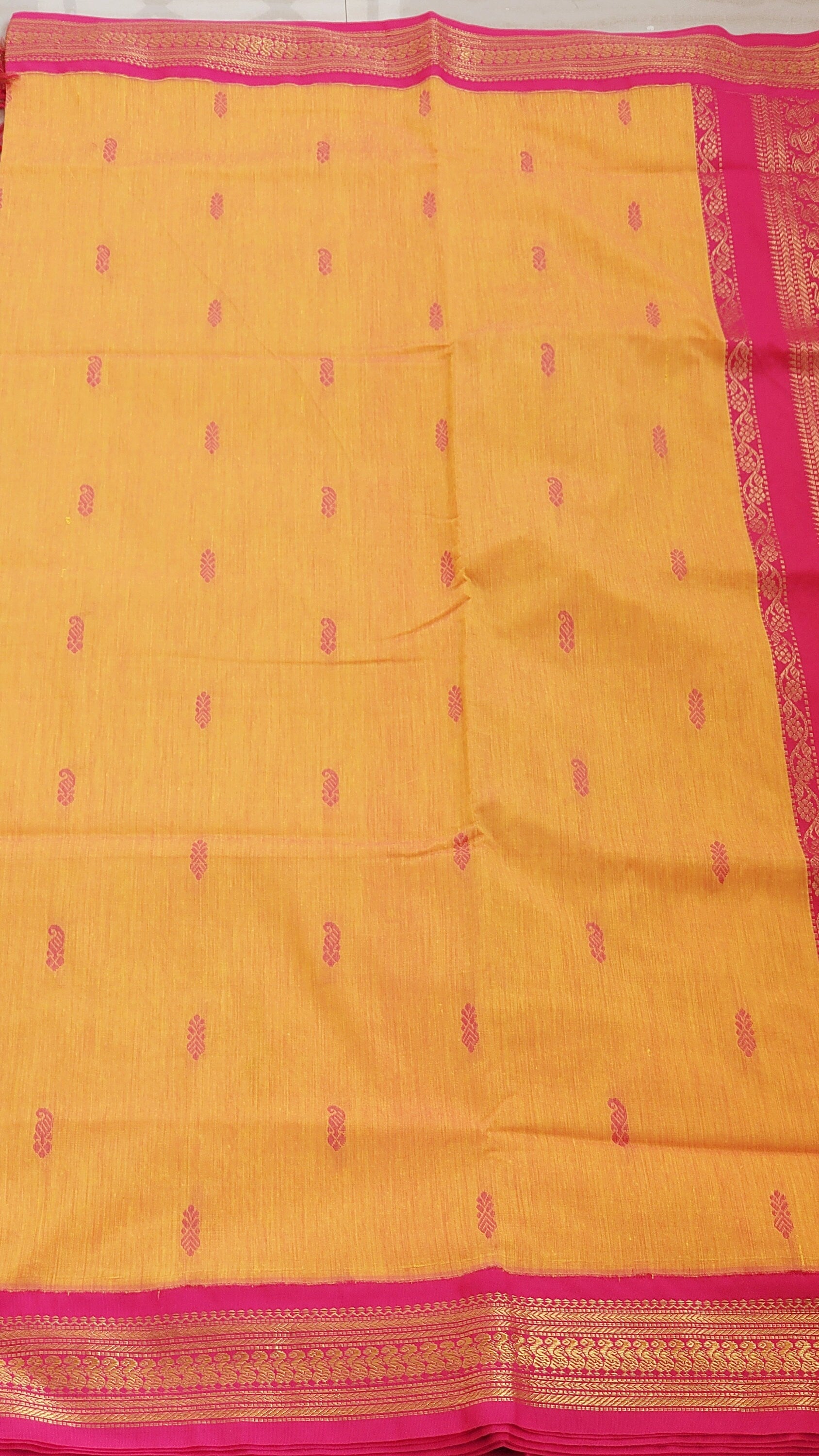 Traditional Cotton Silk Gadwal Saree