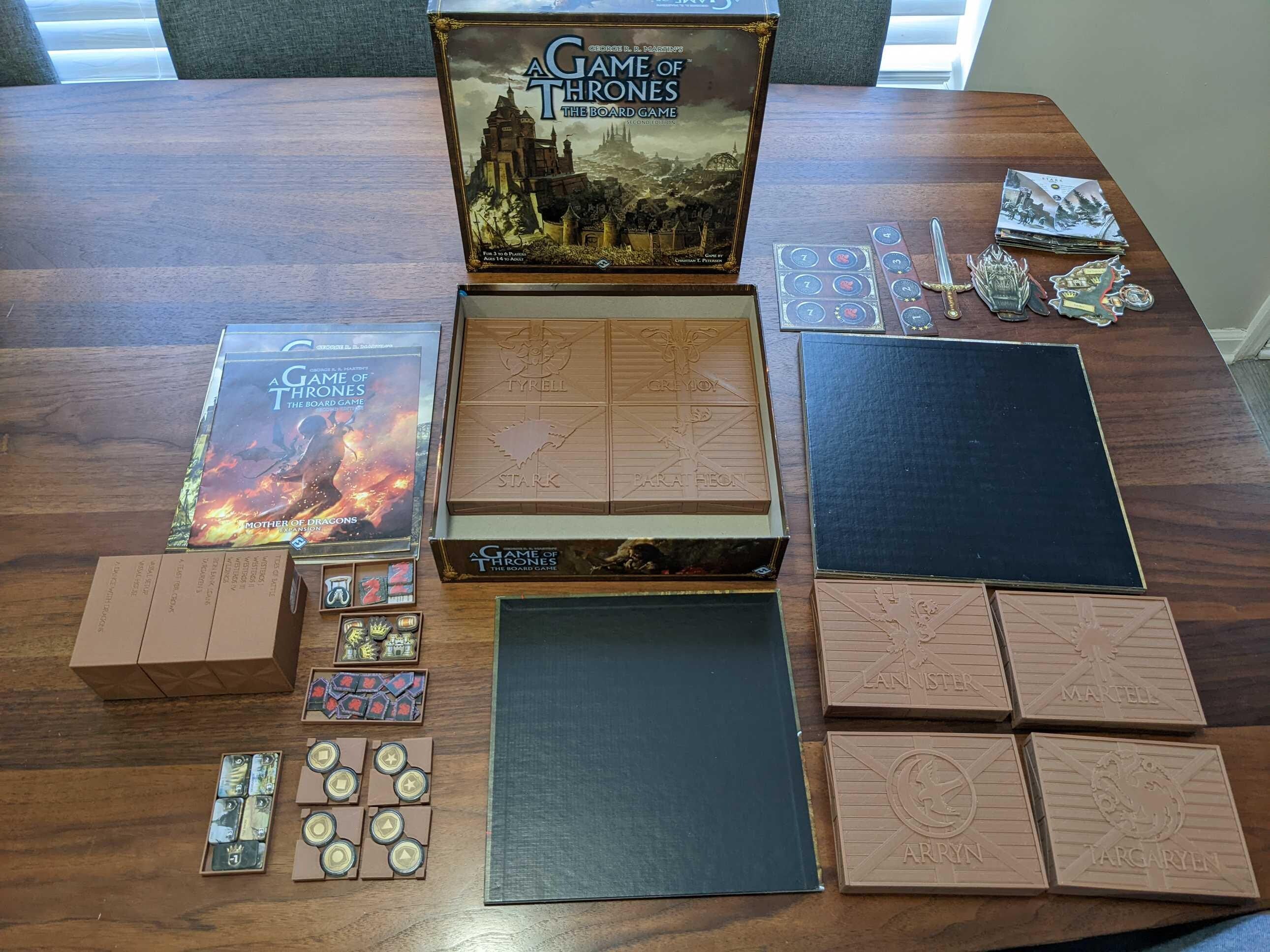 Game of Thrones + All expansions Complete | Board Game Insert | Organizer