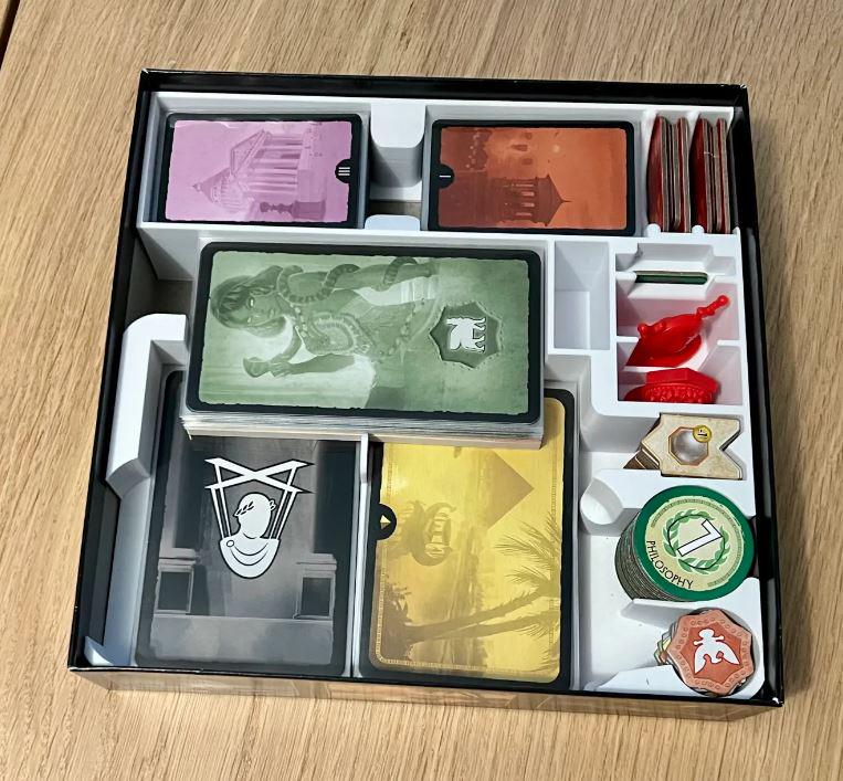 7 Wonders Duel + 2 Expansions (Pantheon + Agora) | Board Game Insert | Organizer