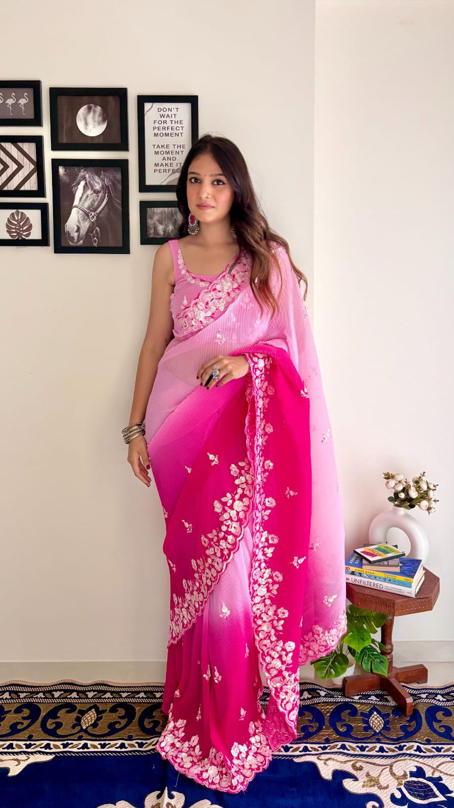 Sequence Georgette Saree