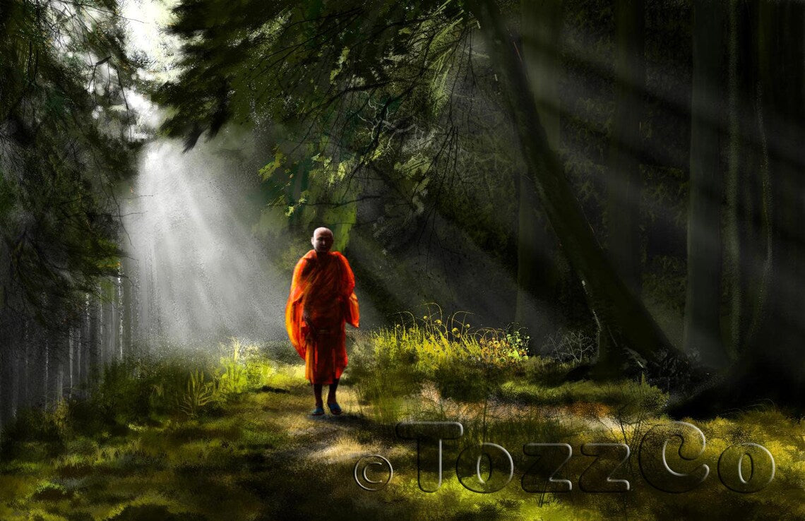 Lone Monk | Art Print