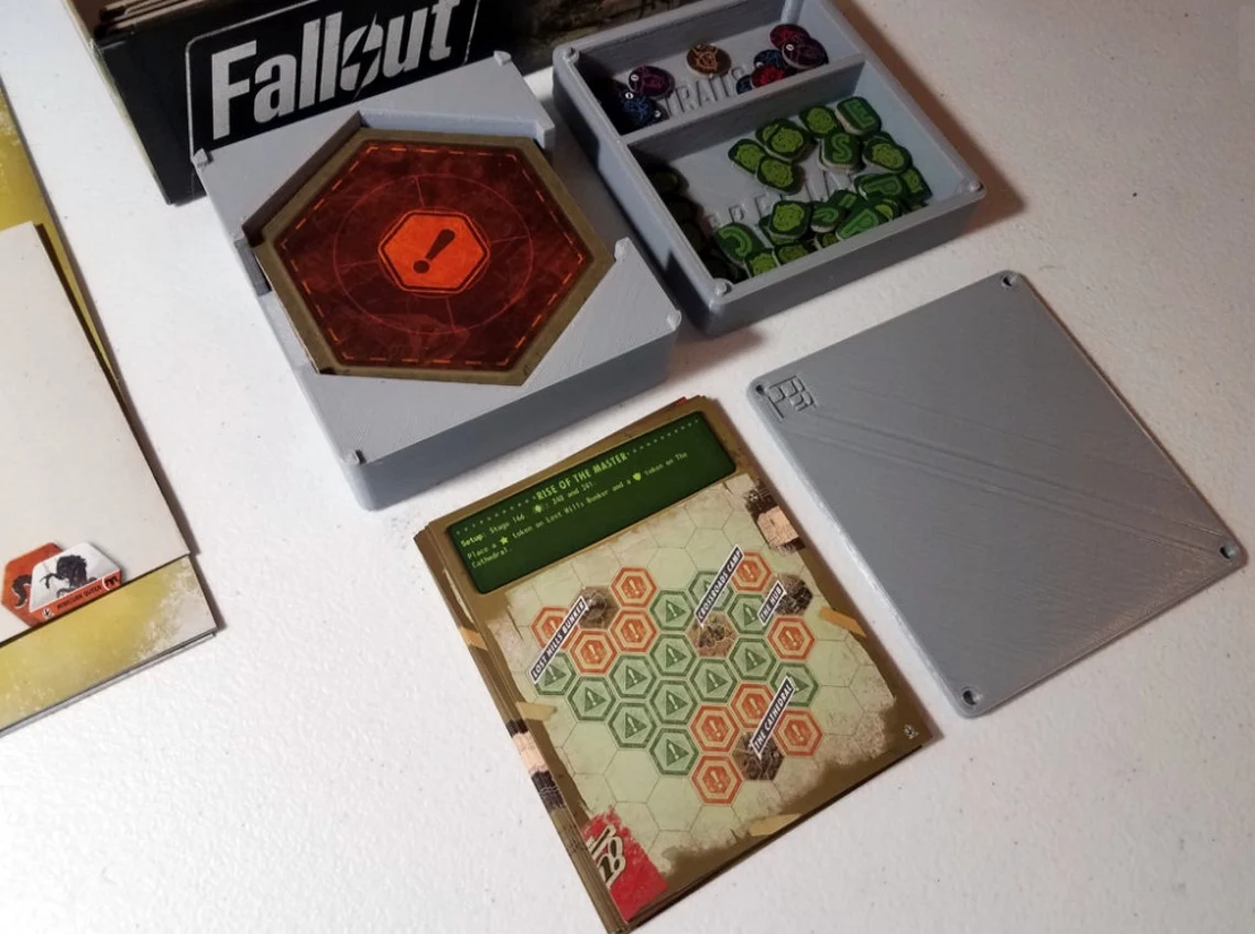Fallout + New California + Atomic Bonds | Board Game Insert | Organizer