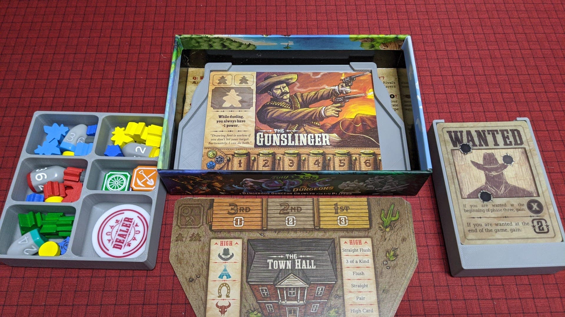 Tiny Epic Western | Board Game Insert | Organizer