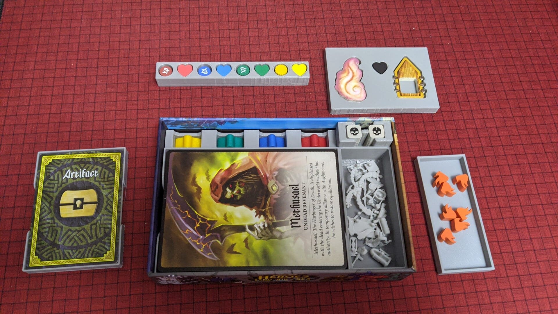Tiny Epic Defenders + The Dark War - Deluxe Editions | Board Game Insert | Organizer