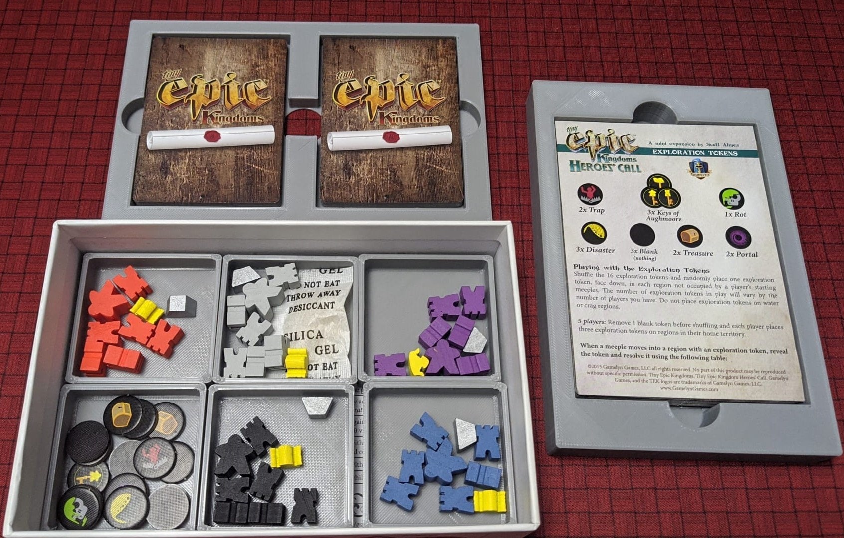 Tiny Epic Kingdoms + Heroes' Call - Deluxe Editions | Board Game Insert | Organizer
