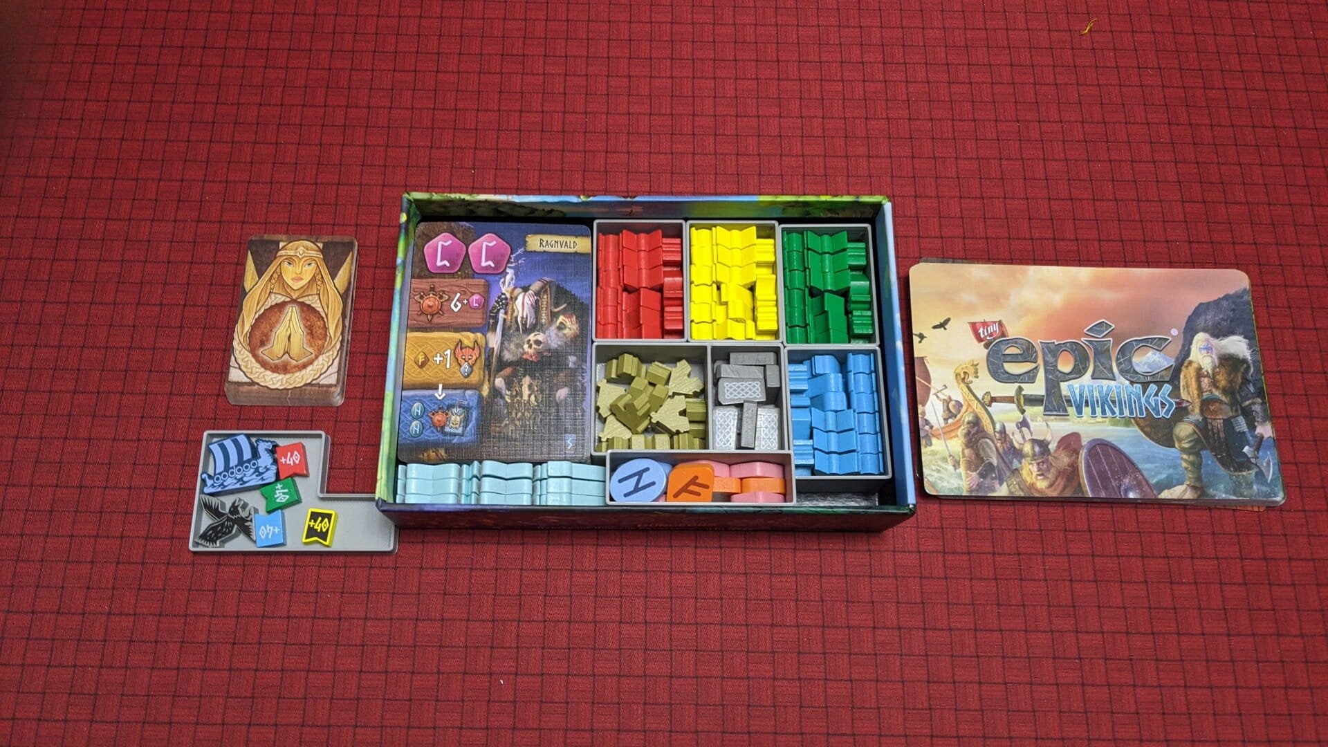 Tiny Epic Vikings Deluxe | Board Game Insert | Organizer