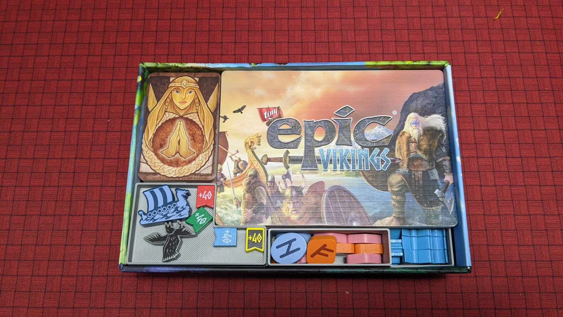 Tiny Epic Vikings Deluxe | Board Game Insert | Organizer