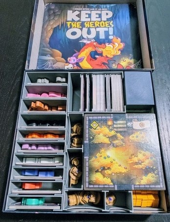 Keep The Heroes Out + Expansions | Board Game Insert | Organizer